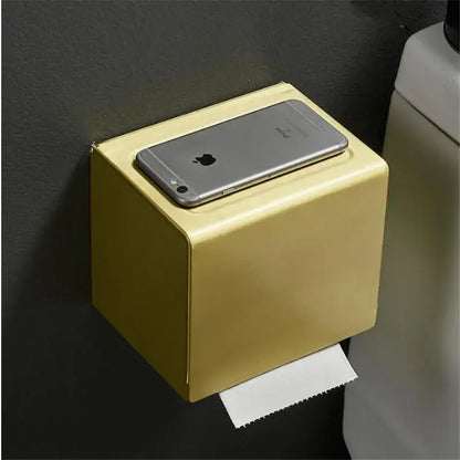 Modern brushed gold toilet paper holder bathroom paper holder