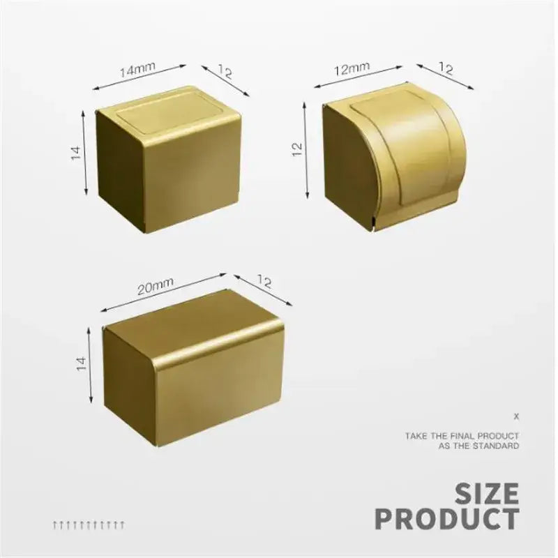 Modern brushed gold toilet paper holder bathroom paper holder