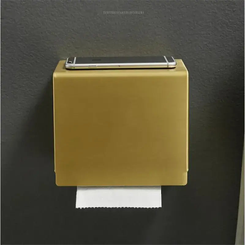 Modern brushed gold toilet paper holder bathroom paper holder