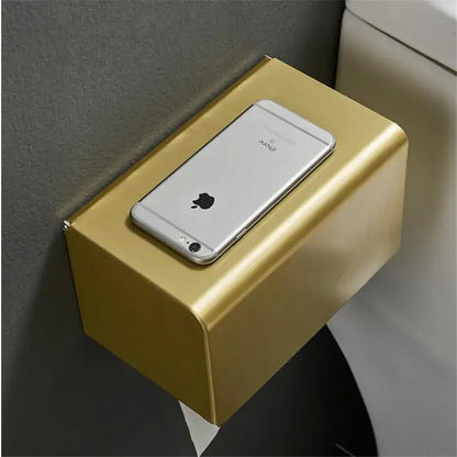 Modern brushed gold toilet paper holder bathroom paper holder