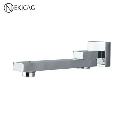 Modern brushed gold wall mounted basin faucet bathroom mixer rotating spout