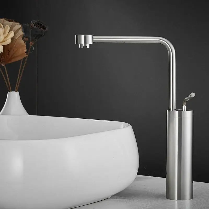 Modern brushed gold waterfall faucet swivel sink kitchen tap
