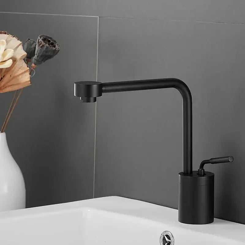 Modern brushed gold waterfall faucet swivel sink kitchen tap