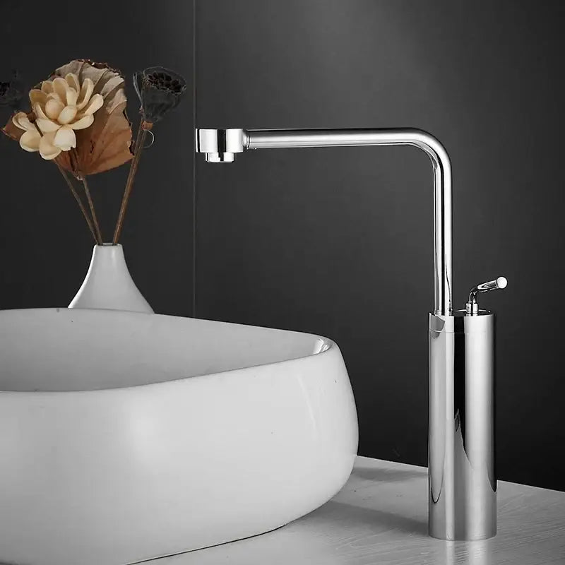 Modern brushed gold waterfall faucet swivel sink kitchen tap