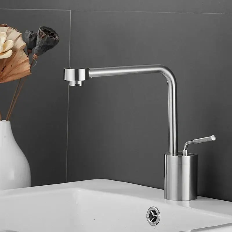 Modern brushed gold waterfall faucet swivel sink kitchen tap