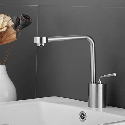 Modern brushed gold waterfall faucet swivel sink kitchen tap