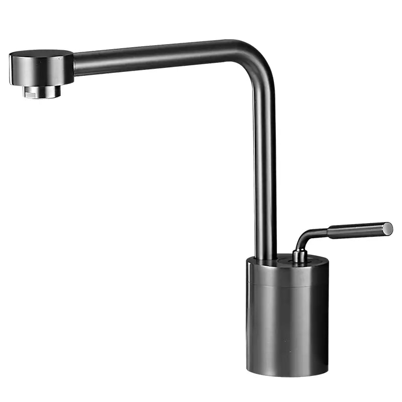 Modern brushed gold waterfall faucet swivel sink kitchen tap