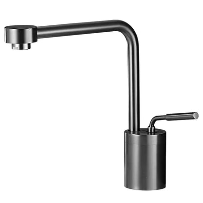 Modern brushed gold waterfall faucet swivel sink kitchen tap