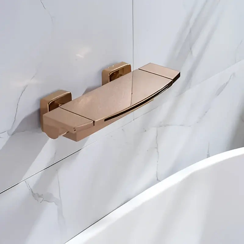Modern brushed gold waterfall shower faucet set bathroom mixer