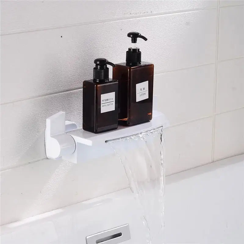 Modern brushed gold waterfall shower faucet set bathroom mixer