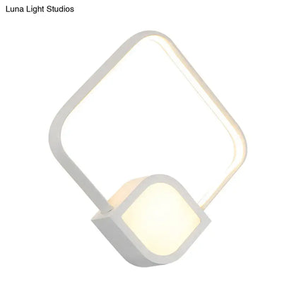 Modern brushed gold & white led sconce bedroom max bulb wattage 15w