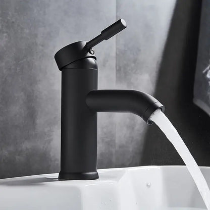 Modern brushed golden brass basin faucet bathroom mixer tap