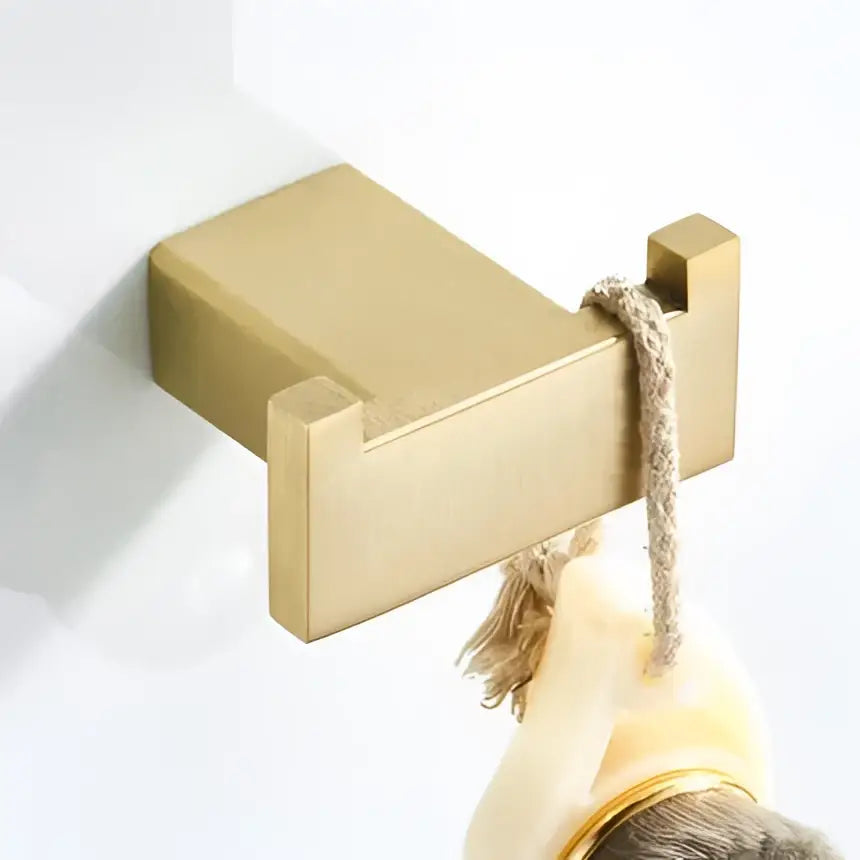 Modern brushed matt gold decorbites bath set bathroom accessories