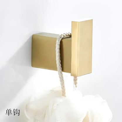 Modern brushed matt gold decorbites bath set bathroom accessories