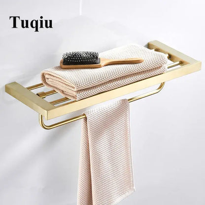 Modern brushed matt gold decorbites bath set bathroom accessories
