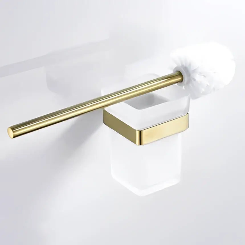 Modern brushed matt gold decorbites bath set bathroom accessories