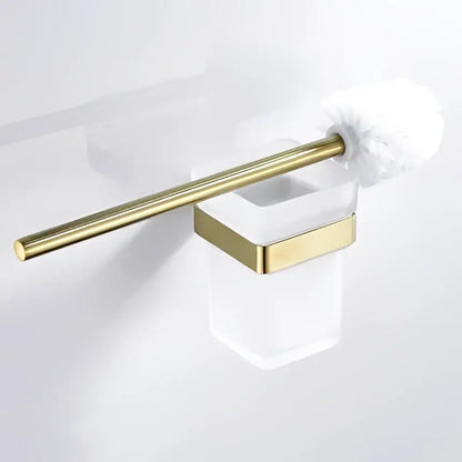 Modern brushed matt gold decorbites bath set bathroom accessories