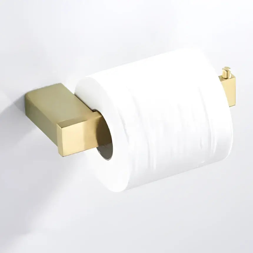 Modern brushed matt gold decorbites bath set bathroom accessories