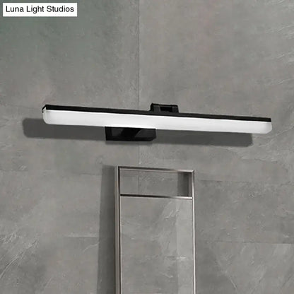 Modern brushed metal led vanity sconce bathroom light 110v-120v