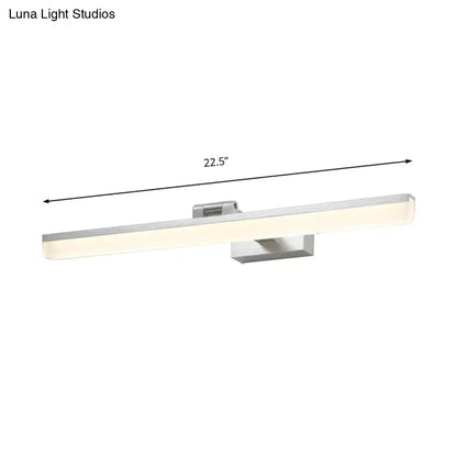 Modern brushed metal led vanity sconce bathroom light 110v-120v