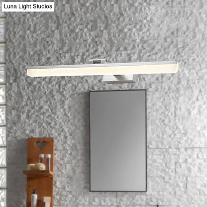 Modern brushed metal led vanity sconce bathroom light 110v-120v