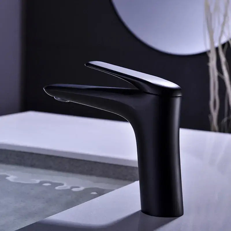 Modern brushed nickel basin faucet mixer tap for bathroom