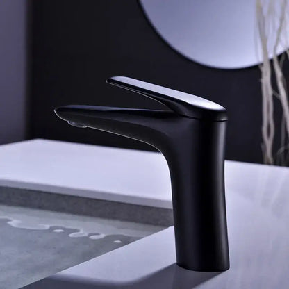 Modern brushed nickel basin faucet mixer tap for bathroom
