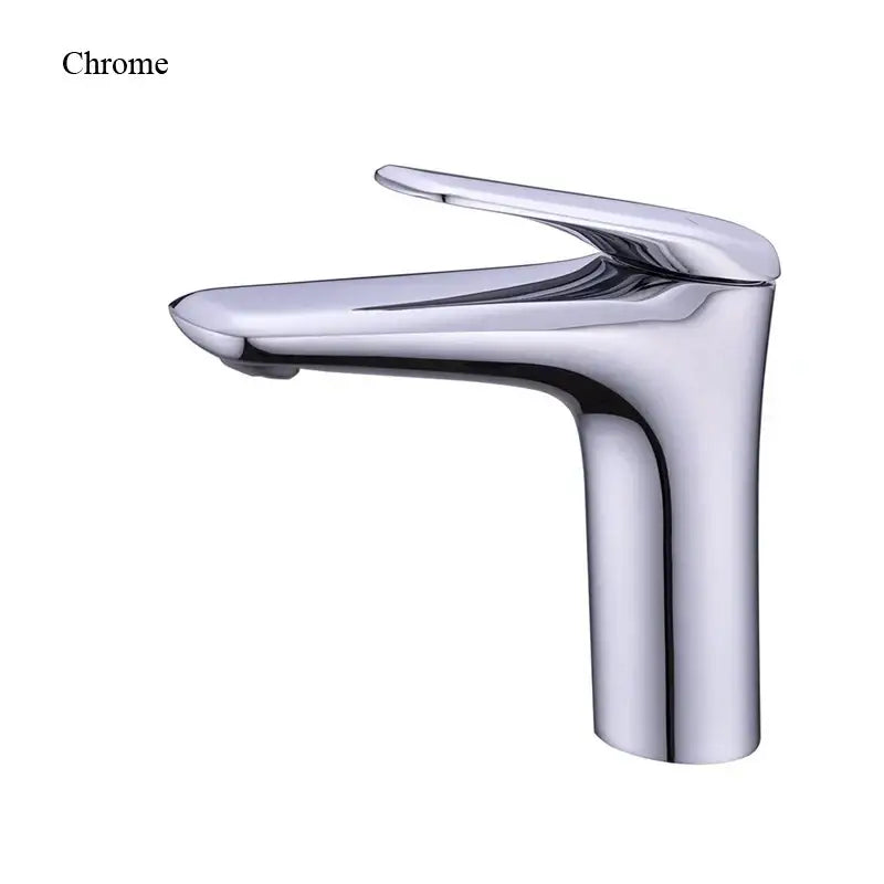 Modern brushed nickel basin faucet mixer tap for bathroom
