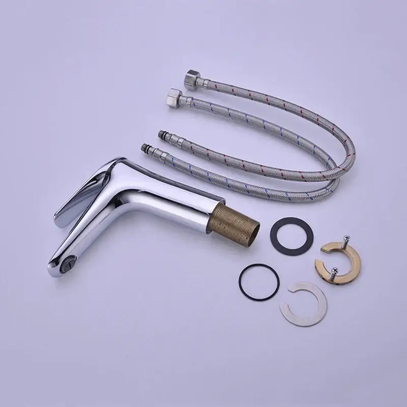 Modern brushed nickel basin faucet mixer tap for bathroom