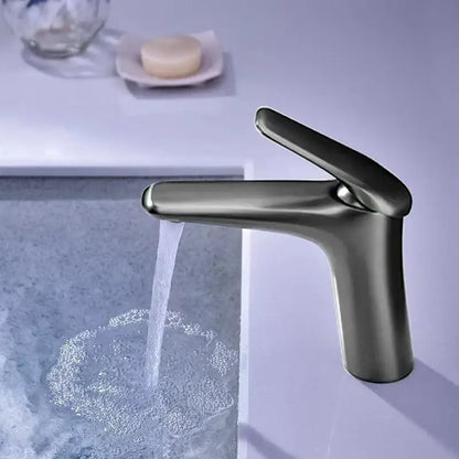 Modern brushed nickel basin faucet mixer tap for bathroom