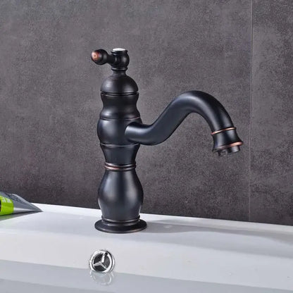 Modern brushed nickel basin faucet with long spout bathroom mixer
