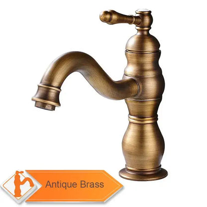 Modern brushed nickel basin faucet with long spout bathroom mixer