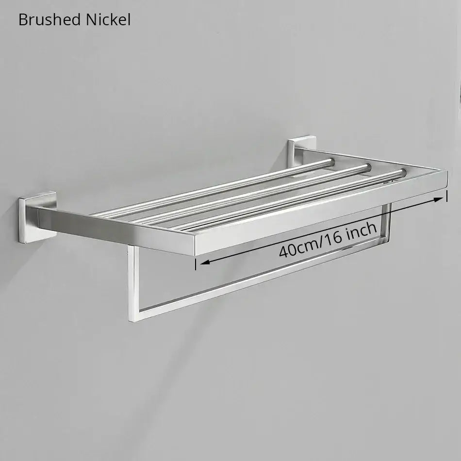 Modern brushed nickel bathroom hardware set – bathroom accessory kit