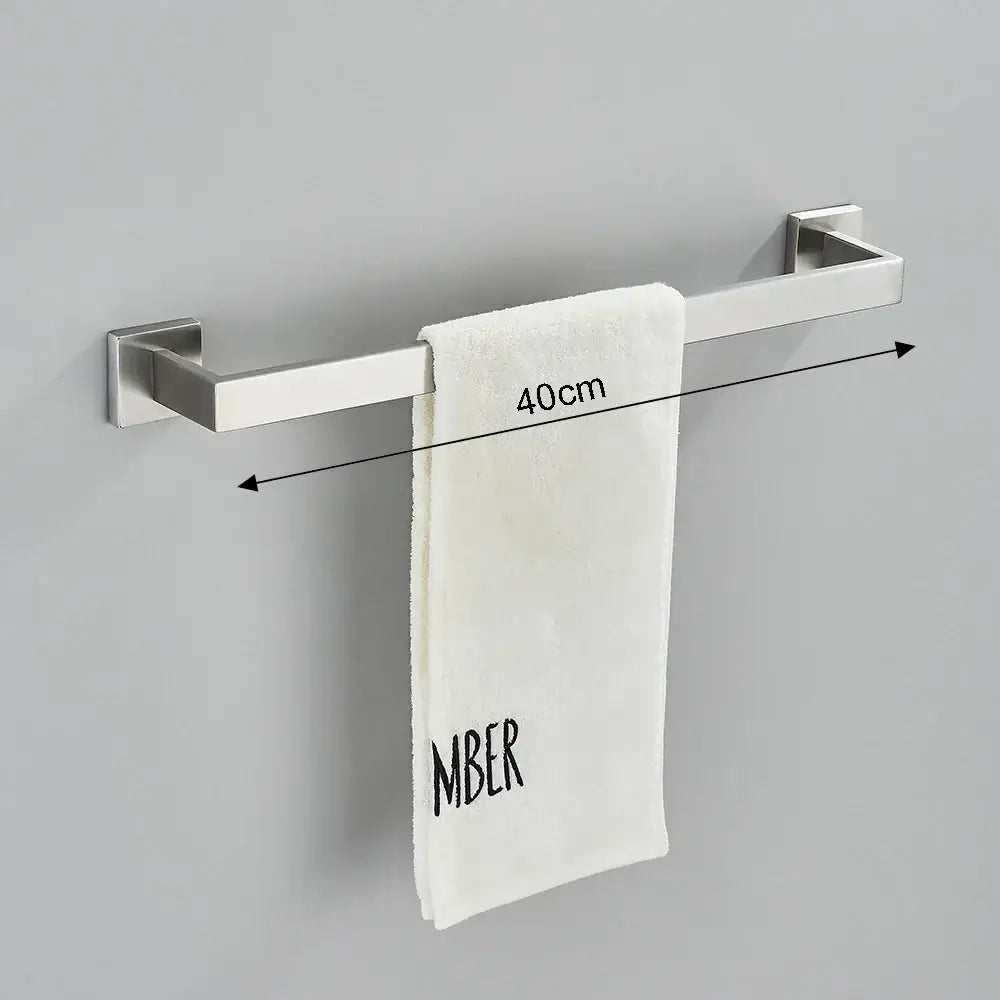 Modern brushed nickel bathroom hardware set – bathroom accessory kit