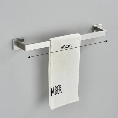Modern brushed nickel bathroom hardware set – bathroom accessory kit
