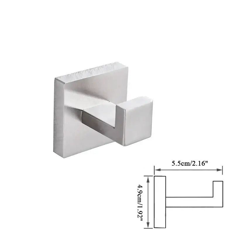Modern brushed nickel bathroom hardware set – bathroom accessory kit