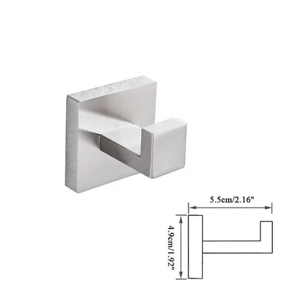 Modern brushed nickel bathroom hardware set – bathroom accessory kit