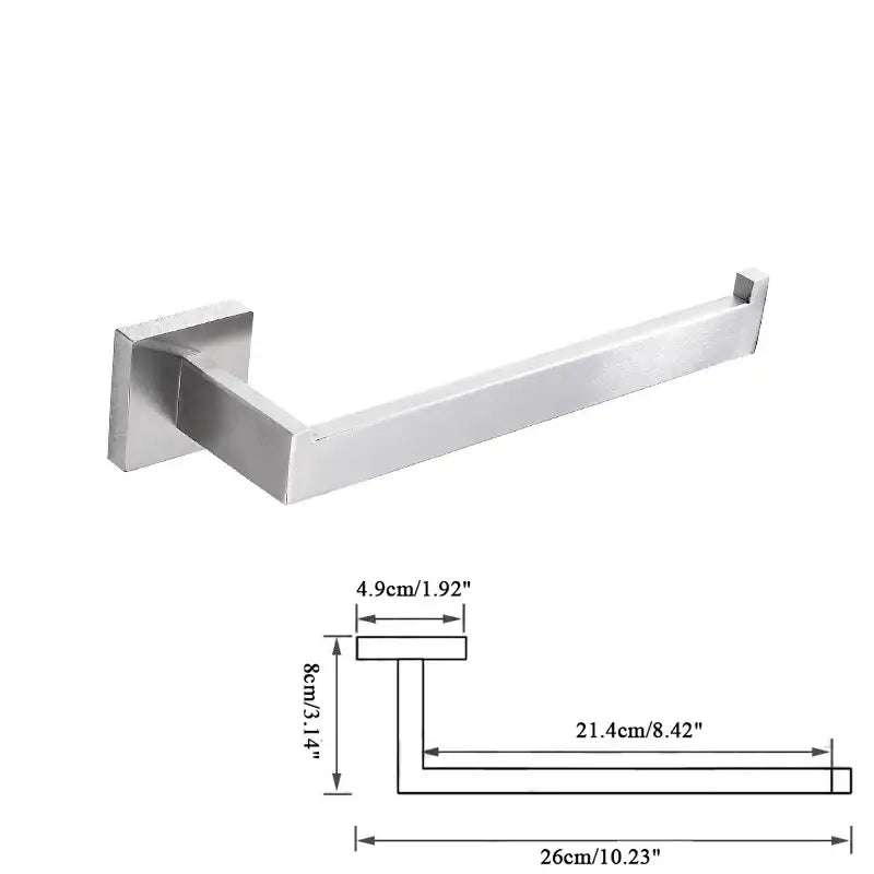 Modern brushed nickel bathroom hardware set – bathroom accessory kit