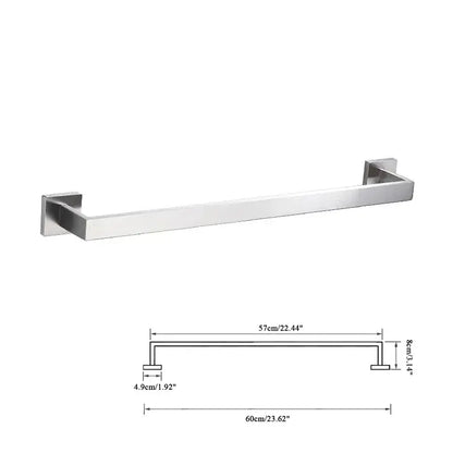 Modern brushed nickel bathroom hardware set – bathroom accessory kit