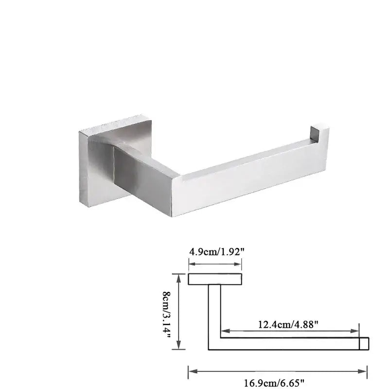 Modern brushed nickel bathroom hardware set – bathroom accessory kit