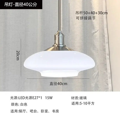 Modern brushed nickel glass pendant light kitchen indoor lighting
