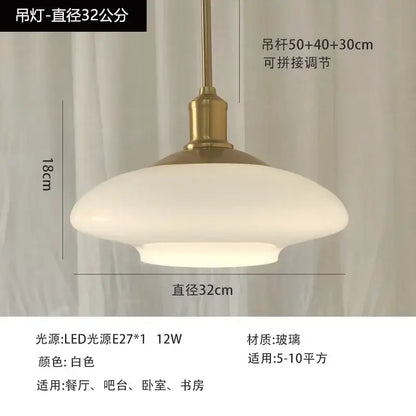 Modern brushed nickel glass pendant light kitchen indoor lighting