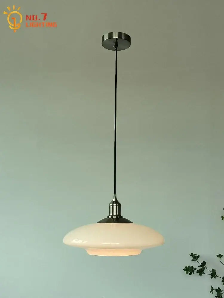 Modern brushed nickel glass pendant light kitchen indoor lighting