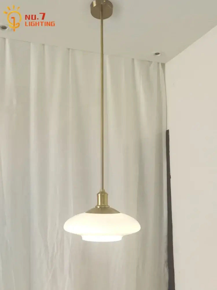 Modern brushed nickel glass pendant light kitchen indoor lighting