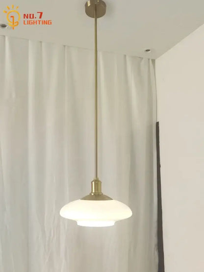 Modern brushed nickel glass pendant light kitchen indoor lighting
