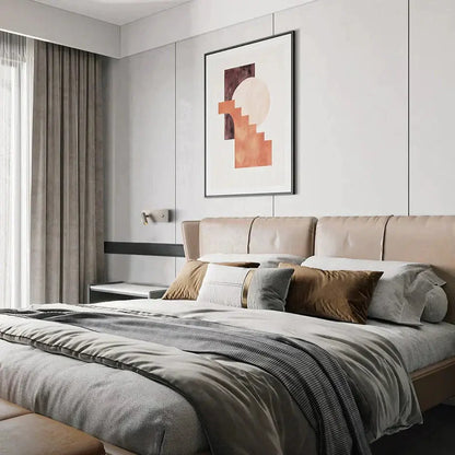 Modern brushed nickel led dimmable reading wall light bedroom