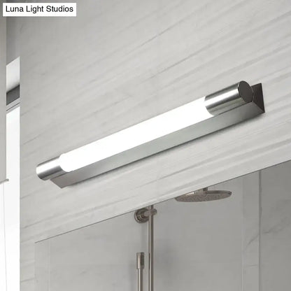 Modern brushed nickel led vanity wall light bathroom warm white light