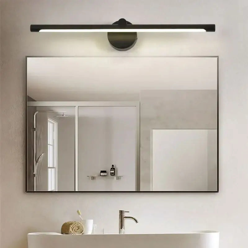 Modern brushed nickel led wall lamp bathroom light with motion sensor