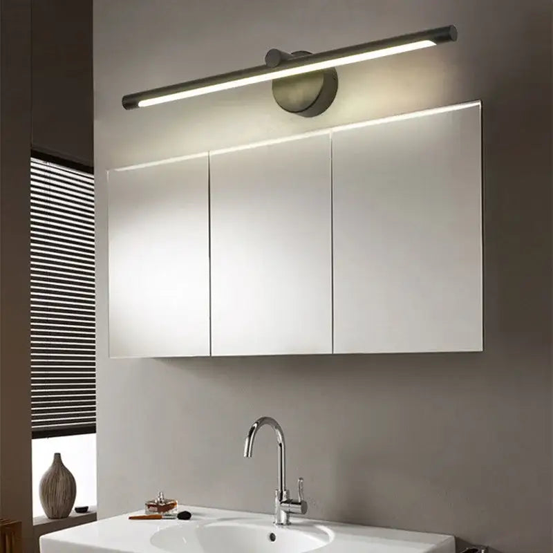 Modern brushed nickel led wall lamp bathroom light with motion sensor