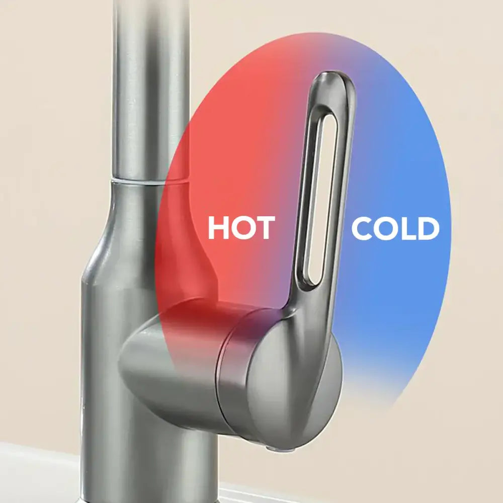 Modern brushed nickel rotation stainless steel kitchen faucet